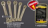 Jogo De Chaves Combinada Com Catraca 5 Pçs
